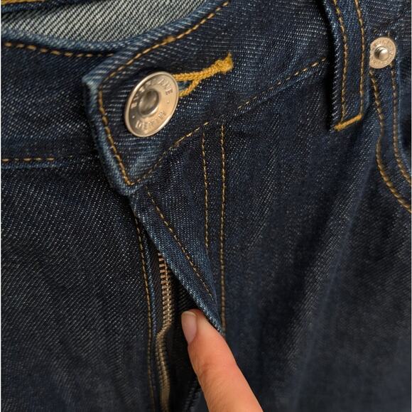 NWT Everlane The OG Baggy High-rise Wide Leg Jeans in Dark Indigo, size 32R - Picture 5 of 10